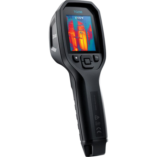 Cam&eacute;ra thermique infrarouge haute temp&eacute;rature 30:1 TG298 &agrave; vis&eacute;e ponctuelle avec laser en pointe, 320 x 240 pixels, -25° - 1080°C (-130° - 1976°F), <70 mK Les Fournitures Industrielles Méga