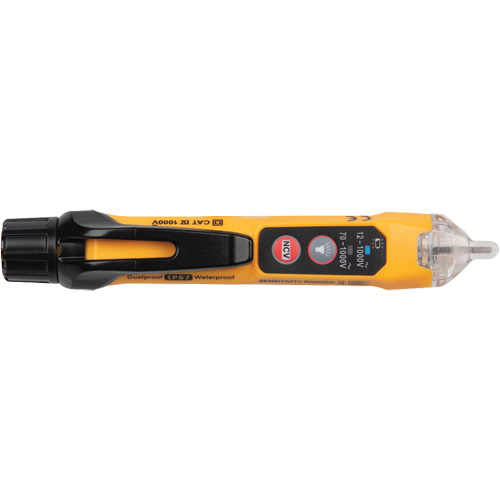 Dual Range Non-Contact Voltage Tester with Flashlight, 12 VAC - 1000 VAC/70 VAC - 1000 VAC, Light & Sound Alert Les Fournitures Industrielles Méga