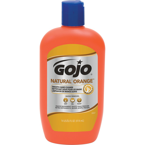 Nettoyant &agrave; mains Natural Orange, Cr&egrave;me, 414 ml, Bouteille, Agrumes/Orange Les Fournitures Industrielles Méga