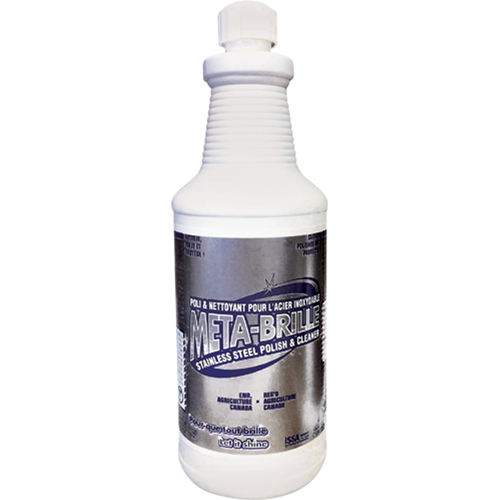 Poli pour l'acier inoxydable Meta-Brille, 950 ml/950,0 ml, Bouteille Les Fournitures Industrielles Méga