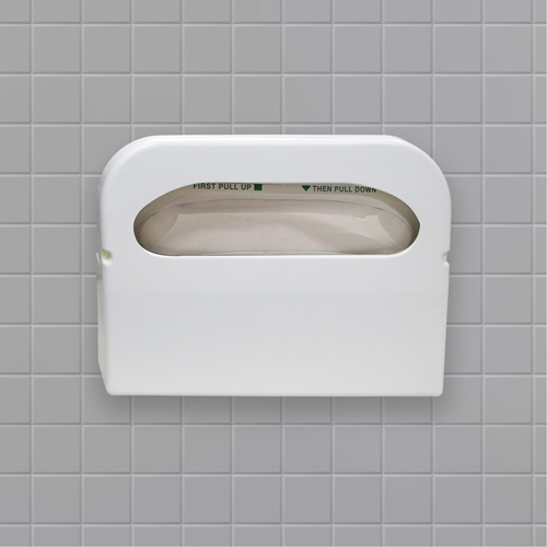 Distributeur de couvre-si&egrave;ges de toilettes pli&eacute;s en deux Health Gards Les Fournitures Industrielles Méga