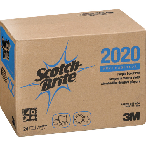 Scotch-Brite Purple Scour Pad, 4-1/2" L x 2-4/5" W Les Fournitures Industrielles Méga