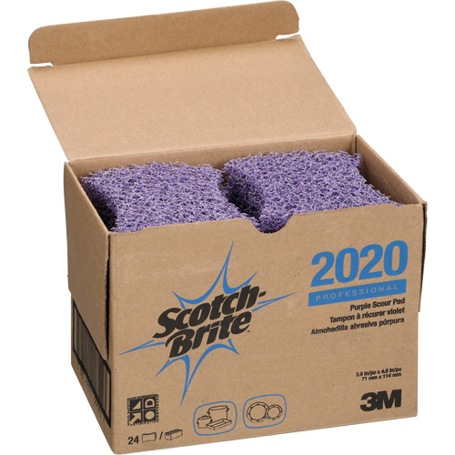 Scotch-Brite Purple Scour Pad, 4-1/2" L x 2-4/5" W Les Fournitures Industrielles Méga