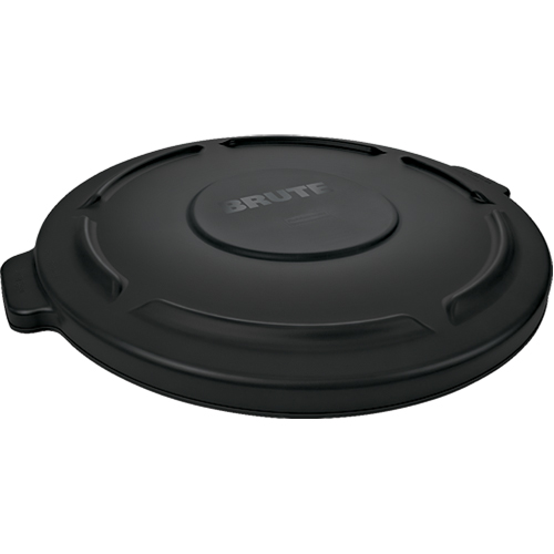 Brute&reg; 44-Gallon Lids, Flat Lid, Plastic/Polyethylene, Fits Container Size: 24" Dia. Les Fournitures Industrielles Méga