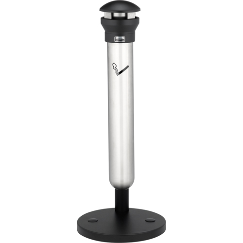 Solutions pour la gestion des m&eacute;gots de cigarettes Infinity, Sur pied, M&eacute;tal, Capacit&eacute; 1,33 gal./1,33 gal. US, Hauteur 39" Les Fournitures Industrielles Méga
