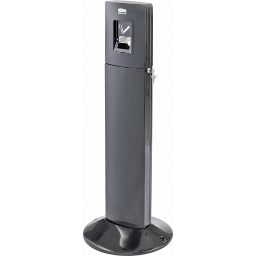 Metropolitan Smokers' Station, Free-Standing, Stainless Steel, 1.6 US gal. Capacity, 42-4/5" Height Les Fournitures Industrielles Méga