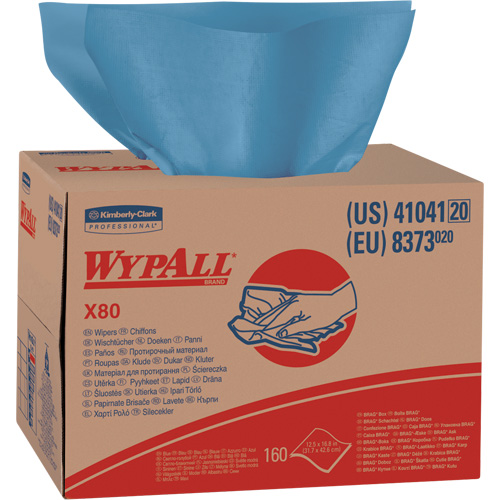 Chiffons X80, Robuste, 16-4/5" lo x 11" la Les Fournitures Industrielles Méga