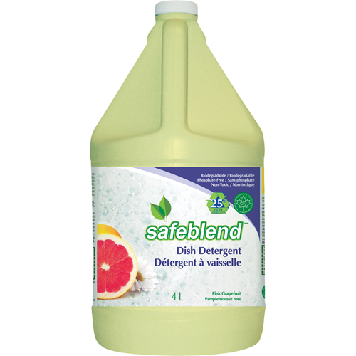 Dish Detergent, Liquid, 4 L, Pink Grapefruit Les Fournitures Industrielles Méga
