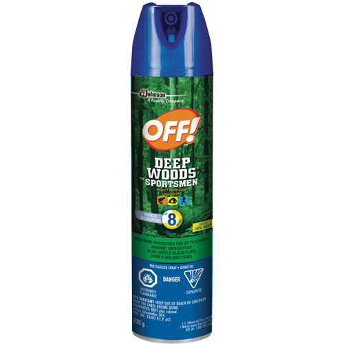 Insectifuge pour sportifs Off! R&eacute;gions sauvages, DEET &agrave; 30 %, A&eacute;rosol, 230 g Les Fournitures Industrielles Méga