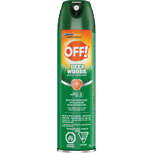 OFF! Deep Woods&reg; Insect Repellent, 25% DEET, Aerosol, 230 g Les Fournitures Industrielles Méga