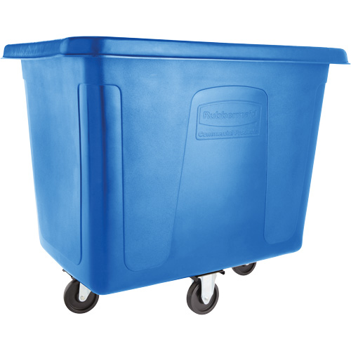 Chariot cubique, Plastique recycl&eacute; noir, 38" lo x 26" la x 28" h, Volume 8 pi³, Capacit&eacute; 300 lb Les Fournitures Industrielles Méga