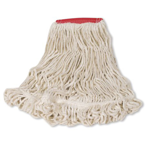 Super Stitch Wet Mop, Floor Finishing, Cotton/Yarn, 21 oz., Loop Style Les Fournitures Industrielles Méga