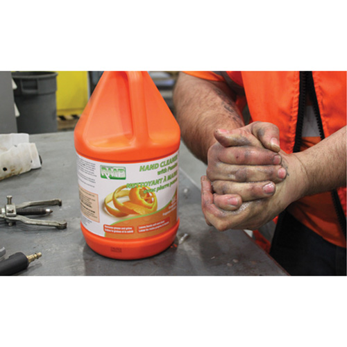 Nettoyant pour les mains &agrave; l'orange, Pierre ponce, 3,6 L, Cruche, Orange Les Fournitures Industrielles Méga