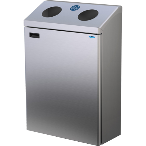 Station de recyclage murale, Vrac, Acier inoxydable, 29 gal. Les Fournitures Industrielles Méga
