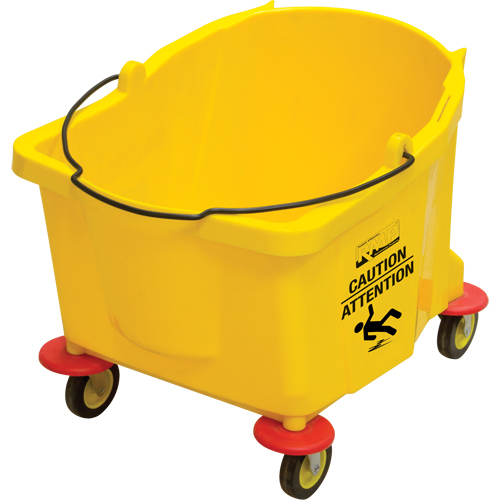 Mop Bucket, 9.5 US Gal. (38 qt.) Capacity, Yellow Les Fournitures Industrielles Méga