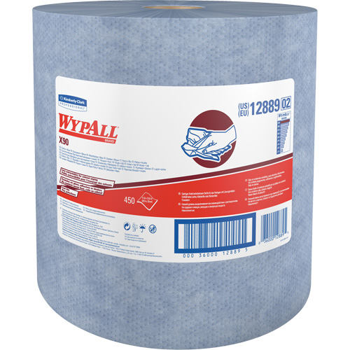 X90 Jumbo Roll Wipers, Heavy-Duty, 12-1/5" L x 12-2/5" W Les Fournitures Industrielles Méga