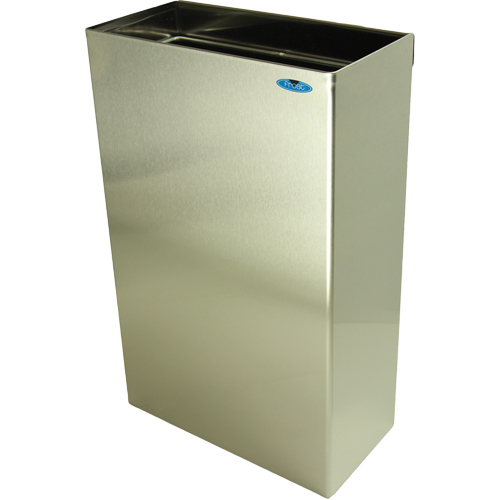 Contenants &agrave; d&eacute;chets muraux, Acier inoxydable, 11 gal. US Les Fournitures Industrielles Méga