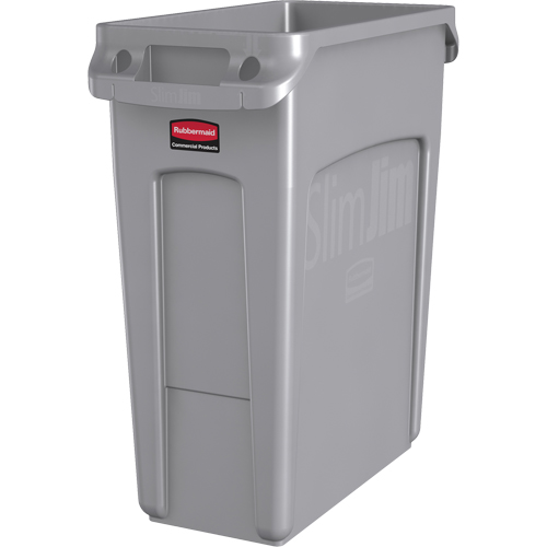 Contenants Slim Jim avec canaux de ventilation, De bureau, Poly&eacute;thyl&egrave;ne, 16 gal. US Les Fournitures Industrielles Méga