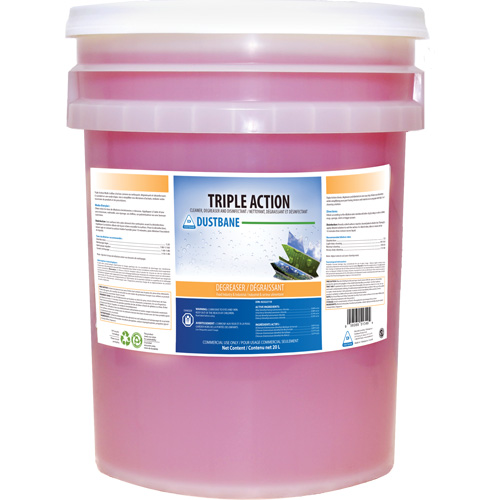 Triple Action Disinfecting Cleaner & Degreaser, 20 L, Pail Les Fournitures Industrielles Méga