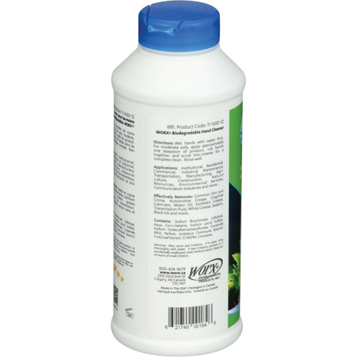 Nettoyant pour les mains biod&eacute;gradable, Poudre, 0,406 lb, Bouteille, Parfum&eacute; Les Fournitures Industrielles Méga