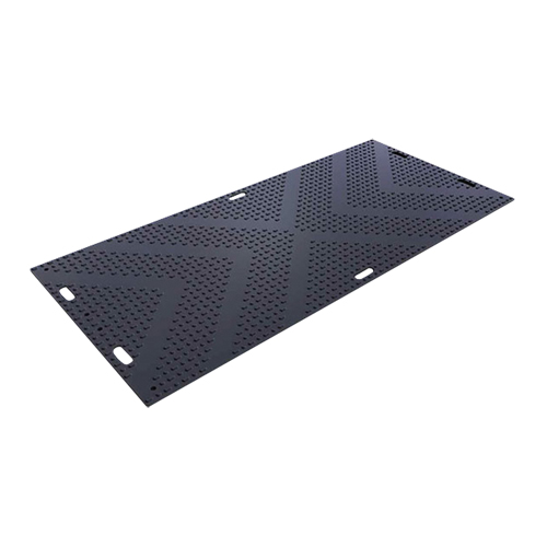 LibertyMat&reg; Medium-Duty Ground Protection, 4' x 8', High Density Polyethylene, Textured, Black Les Fournitures Industrielles Méga