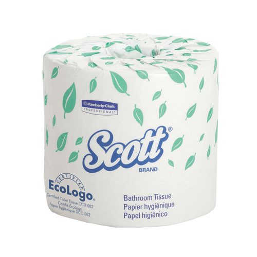 Papier hygi&eacute;nique Scott, 1 Pli, 550 Feuilles/Rouleu, Longueur 403', Blanc Les Fournitures Industrielles Méga