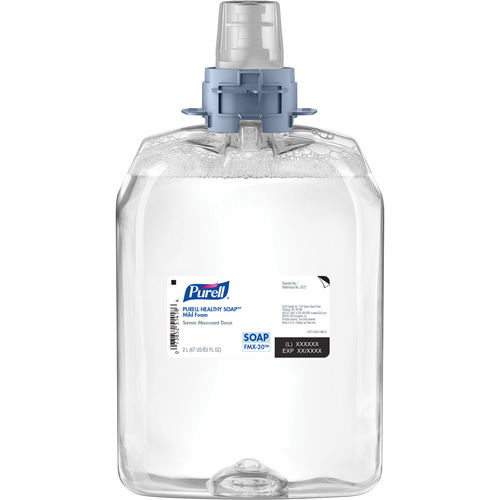 Healthy Soap FMX-20 Mild Handwash, Foam, 2 L, Unscented Les Fournitures Industrielles Méga