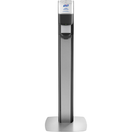 Messenger ES6 Silver Panel Floor Stand with Dispenser Les Fournitures Industrielles Méga