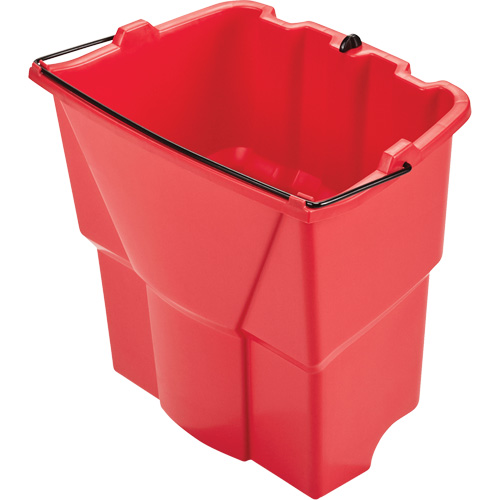Seau optionnel Wavebrake pour eau sale, Capacit&eacute; de 4.5 gal. US (18 pintes), Rouge Les Fournitures Industrielles Méga