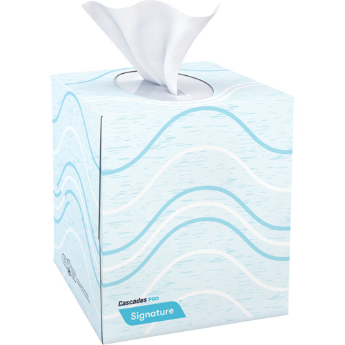 Papier-mouchoir Pro Signature, 2 pli, 8" lo x 8" la, 90 feuilles/boîte Les Fournitures Industrielles Méga