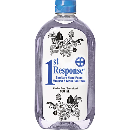 Mousse nettoyante pour les mains 1st Response, Liquide, 950 ml, Bouteille, Sans parfum Les Fournitures Industrielles Méga