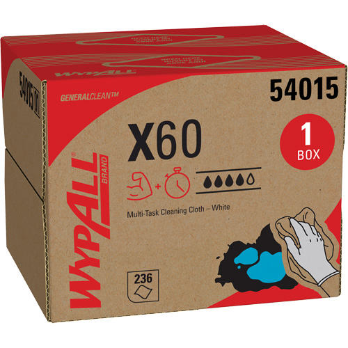 X60 Wipers, All-Purpose, 16-3/4" L x 11" W Les Fournitures Industrielles Méga