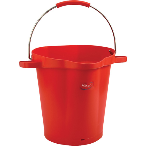 Food Hygiene Bucket, Red, 5 US gal. Les Fournitures Industrielles Méga