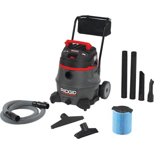 Aspirateur industriel avec chariot NXT, Secs-humides, 6 CV, 14 gal. US (53 litres) Les Fournitures Industrielles Méga