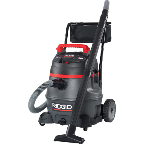 Aspirateur industriel avec chariot NXT, Secs-humides, 6 CV, 14 gal. US (53 litres) Les Fournitures Industrielles Méga