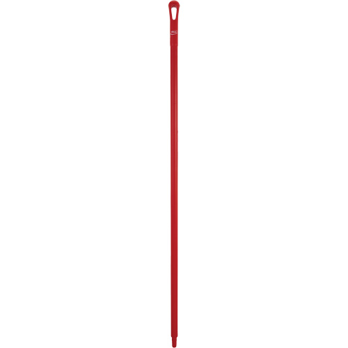 Ultra Hygiene Handle, Broom/Scraper/Squeegee, Red, Ergonomic, 59" L Les Fournitures Industrielles Méga
