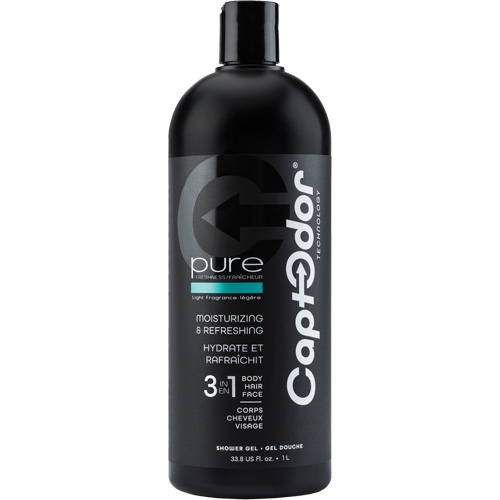 Gel douche 3 en 1, 1000 ml, Pure fraîcheur, Bouteille Les Fournitures Industrielles Méga