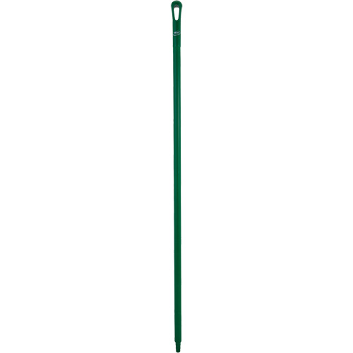 Ultra Hygiene Handle, Broom/Scraper/Squeegee, Green, Ergonomic, 59" L Les Fournitures Industrielles Méga
