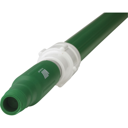 Manche de brosse pour plateforme, Brosse/Support &agrave; tampon, Vert, T&eacute;lescopique, 62"-113" lo Les Fournitures Industrielles Méga