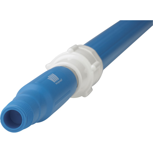 Manche de brosse pour plateforme, Brosse/Support &agrave; tampon, Bleu, T&eacute;lescopique, 62"-113" lo Les Fournitures Industrielles Méga
