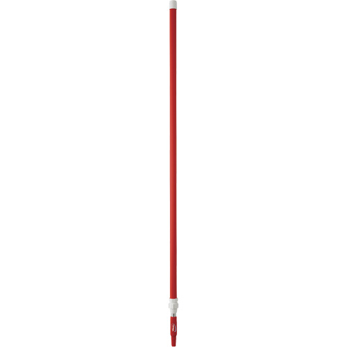 Manche de brosse pour plateforme, Brosse/Support &agrave; tampon, Rouge, T&eacute;lescopique, 62"-113" lo Les Fournitures Industrielles Méga