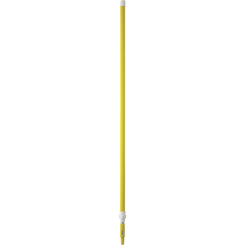 Manche de brosse pour plateforme, Brosse/Support &agrave; tampon, Jaune, T&eacute;lescopique, 62"-113" lo Les Fournitures Industrielles Méga