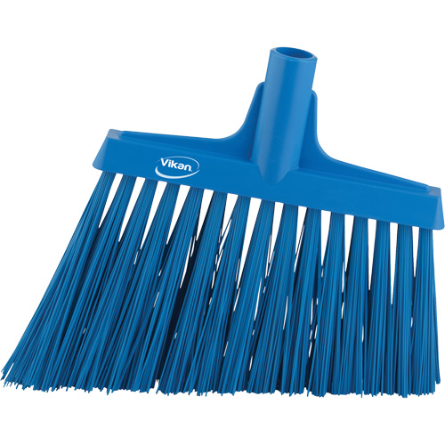 Angle Broom Head, X-Coarse Bristles, 12", Polyester, Blue Les Fournitures Industrielles Méga