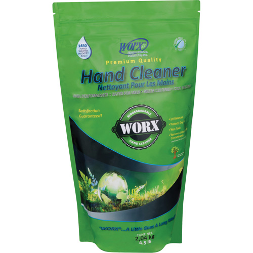 Nettoyant pour les mains biod&eacute;gradable, Poudre, 4,5 lb, Pochette, Sans parfum Les Fournitures Industrielles Méga