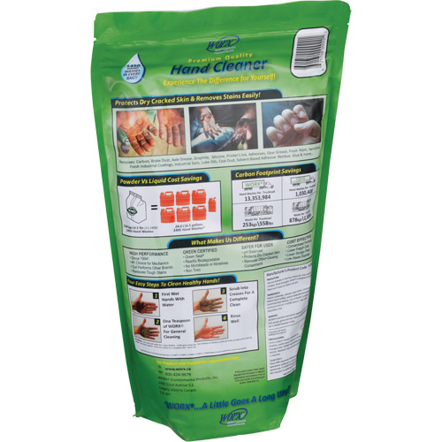 Nettoyant pour les mains biod&eacute;gradable, Poudre, 4,5 lb, Pochette, Sans parfum Les Fournitures Industrielles Méga