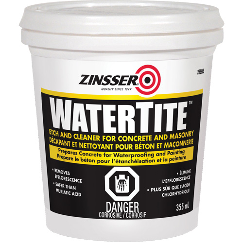 Produit nettoyant et de pr&eacute;paration du b&eacute;ton Zinsser Watertite Les Fournitures Industrielles Méga