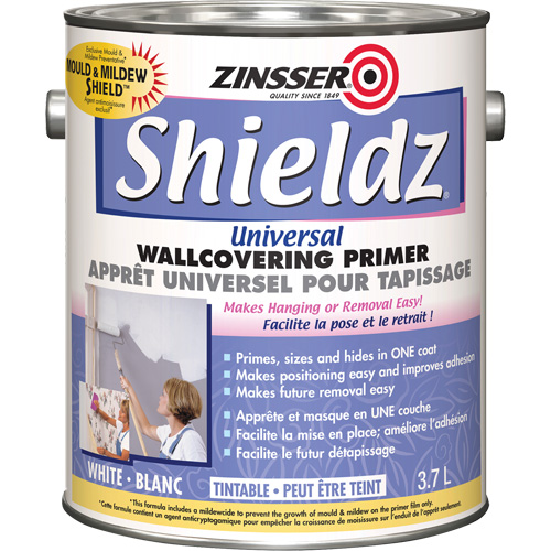 Couche primaire universelle pour murs Shieldz, 3,7 L, Gallon, Blanc teintable Les Fournitures Industrielles Méga