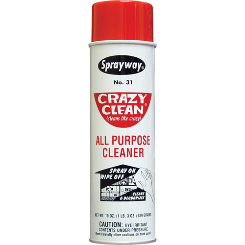 Nettoyant tout usage Crazy Clean, 20 oz, Canette a&eacute;rosol Les Fournitures Industrielles Méga