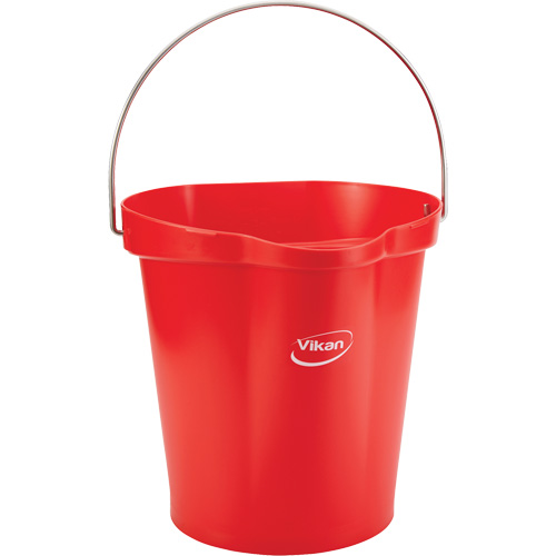 Food Hygiene Bucket, Red, 3 US gal. Les Fournitures Industrielles Méga