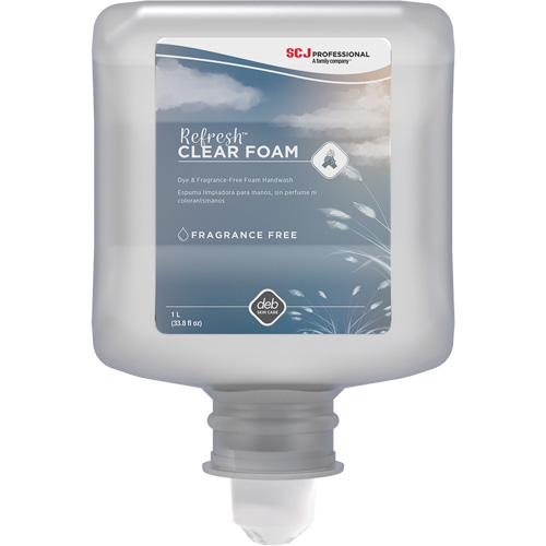 Refresh Clear Handwash, Foam, 1 L, Unscented Les Fournitures Industrielles Méga